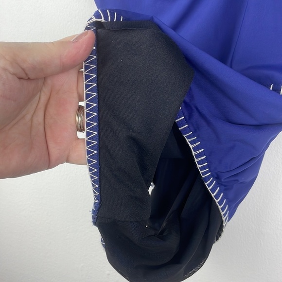 Sundance Navy Blue Bathing-suit with embroidery Size Large - Picture 8 of 11